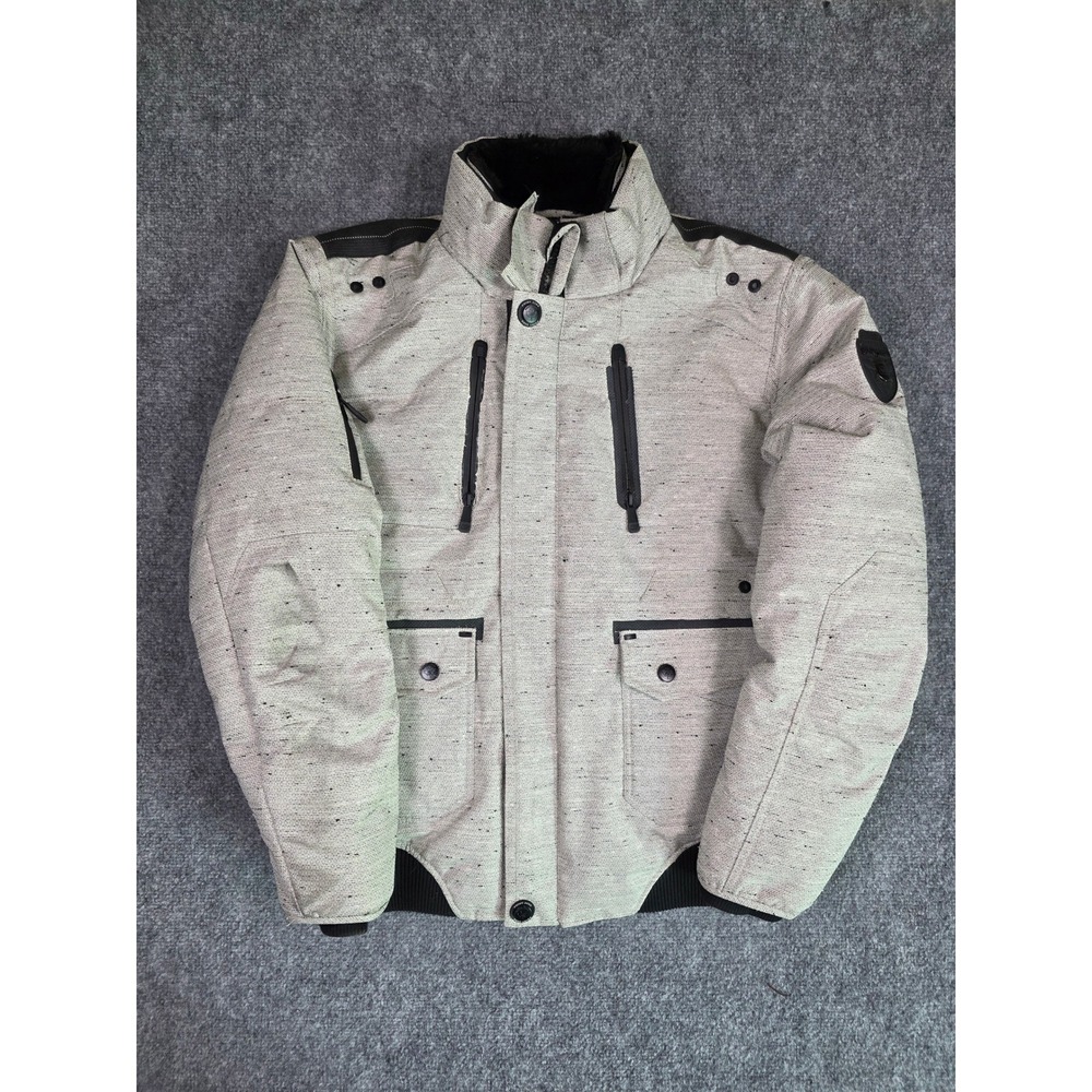Point Zero Heat Tech Jacket Mens XL Grey Marl Puffer Parka Coat